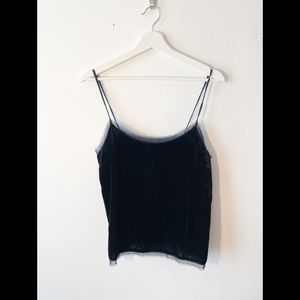 3/30 Deal ! Navy blue velvet top